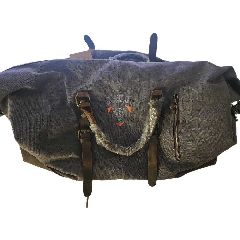 50th Anniversary Byron Nelson Canvas/Leather Duffel Bag - NEW WITH TAGS